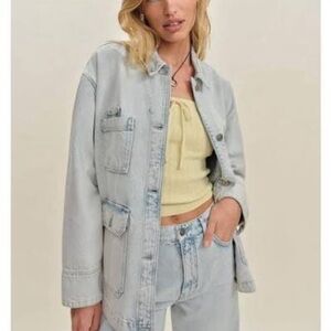 Reformation Callum Denim Chore Jacket in SHASTA